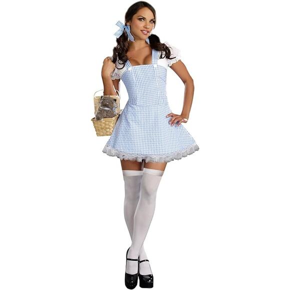 NEW Dreamgirl Blue Gingham Dorothy Wizard of Oz Costume Size XL - Picture 1 of 5